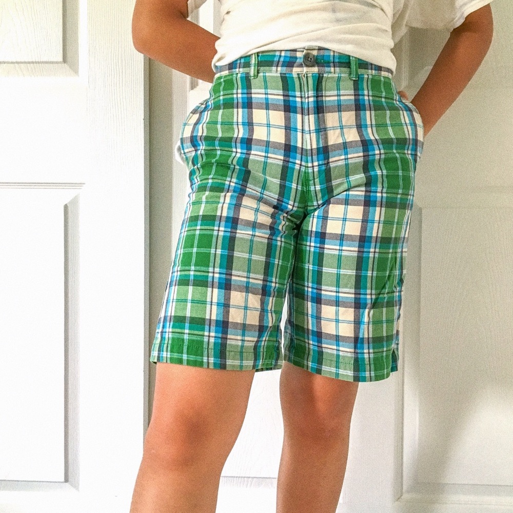 plaid bermuda shorts for girls